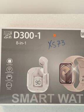 Smartwatch with Wireless Earbuds - Pink